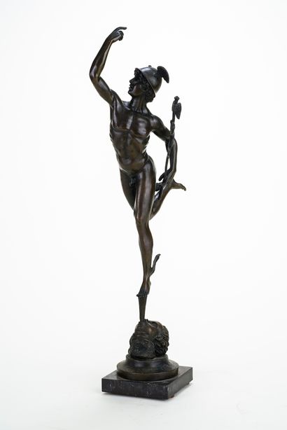 null D’après Jean de Bologne dit Giambologna (1529-1608)

Mercure volant 

Bronze...