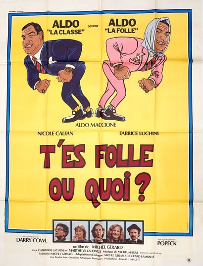 null T'ES FOLLE OU QUOI, 1984

De Michel Gérard

Par Michel Gérard

Avec Aldo Maccione,...