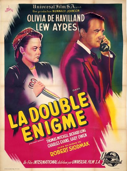 null LA DOUBLE ENIGME, 1946

De Robert Siodmak

Par Nunnally Johnson, Vladimir Pozner

Avec...