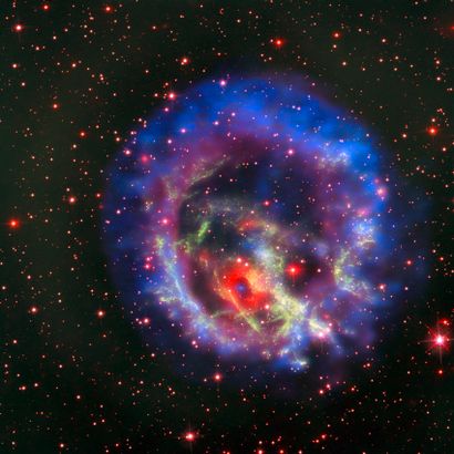 null Nasa. GRAND FORMAT. Belle vue d'une étoile à neutrons située à l'extérieur de...