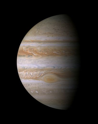 null NASA. MISISON SPATIALE CASSINI. Il s'agit du portrait global en couleur de Jupiter...