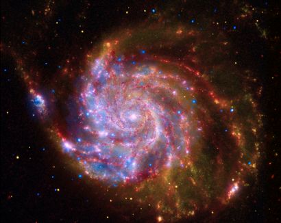 null Nasa. HUBBLE. GRAND FORMAT. La galaxie Messier 101 est une galaxie spirale située...