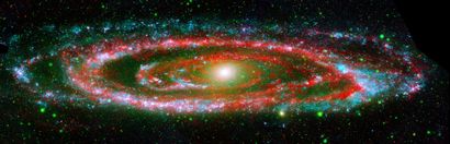 null Nasa. GRAND FORMAT. Extaordinaire photographie de la galaxie d'Andromède. Située...