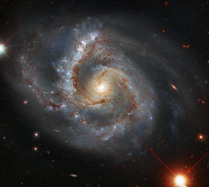 null NASA. GRAND FORMAT. TELESCOPE HUBBLE. Cette galaxie située à environ 164 millions...