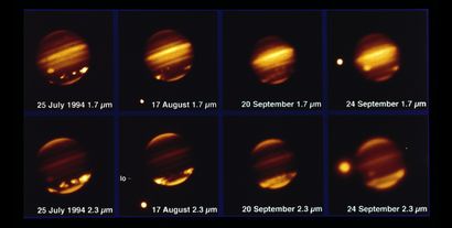 null NASA. Planète JUPITER. En 1994 la comète SHOEMAKER-LEVY 9 s'écrase sur la surface...