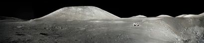 NASA 
NASA. GRAND FORMAT PANORAMIQUE. Rare. Mission Apollo 17. Panorama de la station...
