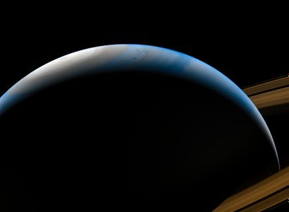 NASA NASA. Mission spatiale interplanétaire CASSINI. Planète Saturne. Mars 2014.Tirage...