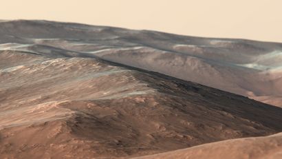 NASA NASA. Mission spatiale MARS RECONNAISSANCE ORBITER. Photographie depuis l'orbite...