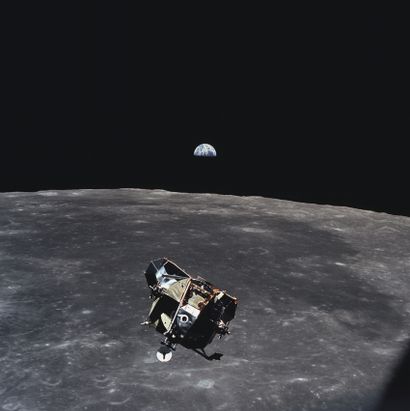 NASA NASA. GRAND FORMAT. Mission Apollo 11. 20 juillet 1969. L'ascension du module...