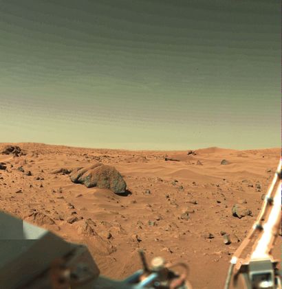 NASA NASA. Ission VIKING 1. Rare. Une des premières vues historique du sol martien...