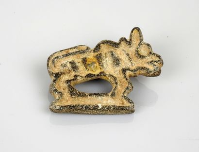 Seal in the shape of a wolf or a dog with...