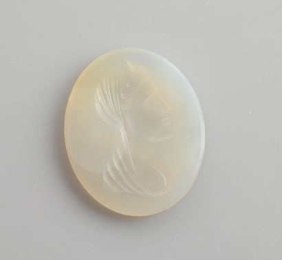 null Large intaglio representing a veiled woman

Chalcedony 3 cm

Modern work