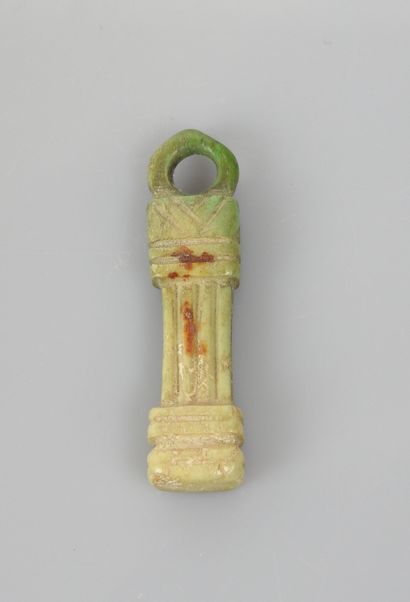 null Amulet representing a pillar

Bone 4 cm

Egypt Coptic period