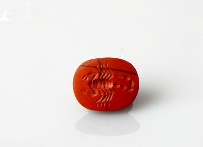 null Intaglio representing a scorpion

Jasper 1.1 cm

Modern work