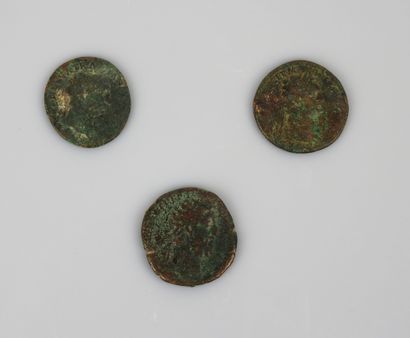 null Three bronze coins

Roman period