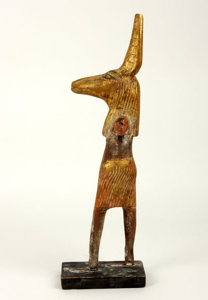 null Jackal God Anubis walking

Carved wood with remains of polychromy and gilding...
