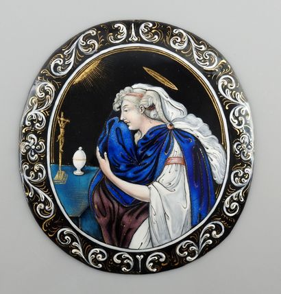 null 
Limoges enamel Late 17th century Attributed to Pierre Noualhier or the Laudin...