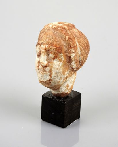 null Female head in marble

7 cm Face and neck eroded by time

Hellenistic or Roman...