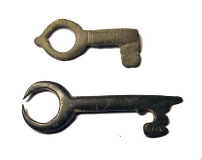 null Deux clefs en bronze

5 cm

Haute époque