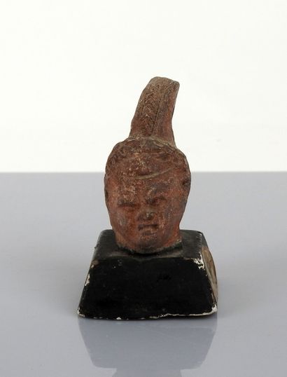 null Head of a character, probably a vase handle

Label from the Cazeneuve collection,...