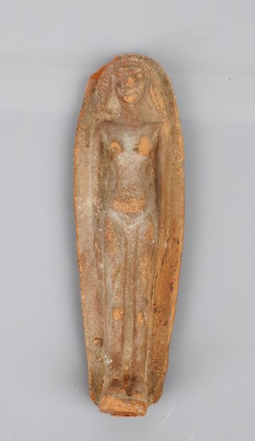 null Votive plaque representing a reclining nude goddess, probably Ishtar

Terracotta...