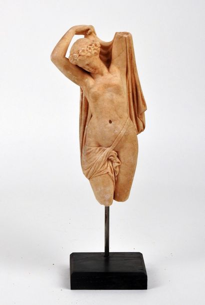 Vénus drapée style romain 
Marbre 19 cm 
XIXème...