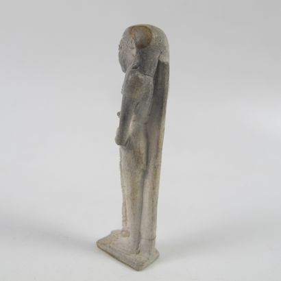 null Amulet of goddess with papyrus pillar

Frit or other material 5.5 cm

As is...