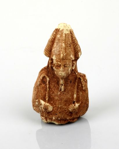 null Buste d’Osiris

Terre cuite patinée 9 cm

Style Basse epoque