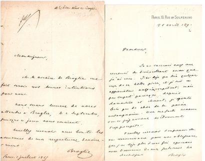 null Albert, Duc de BROGLIE (Paris 1821-1901) Historien, Diplomate et homme d’État,...