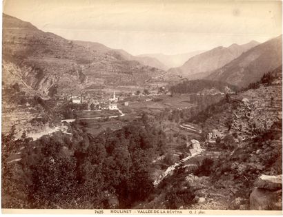 null ALPES-MARITIMES (06). 2 OLD PHOTOS. Beginning XXth, silver prints : "MOULINET,...