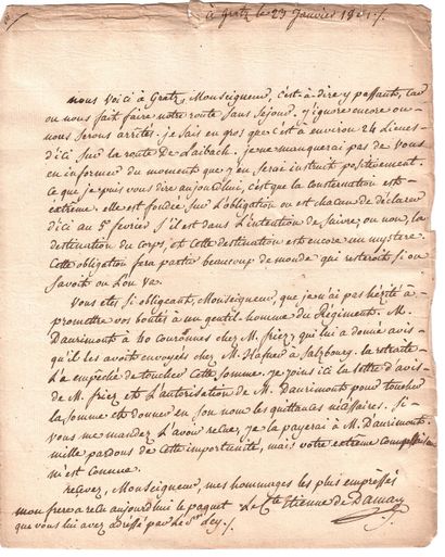 null CAMPAGNE DE MOREAU EN ALLEMAGNE ET PAIX DE LUNÉVILLE (1800-1801) – 18 Lettres...