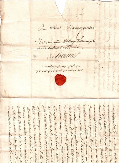 null SAINT-GENIÈS. Lettre signée « Le Comte de SAINT-GENIÈS, de TOULOUSE (31) le...