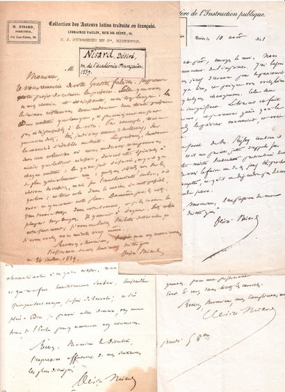 null Désiré NISARD (Châtillon-sur-Seine/ Côte d'Or 1806 - 1888) Politician, Writer...