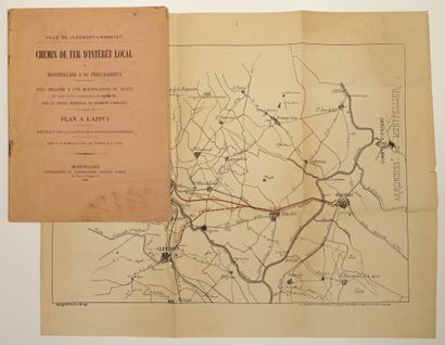 null CLERMONT-L'HÉRAULT (Hérault). Creation of a Railway Line : "CHEMIN DE FER D'INTÉRÊT...