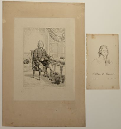null Charles-Maurice de TALLEYRAND-PÉRIGORD (1754-1838), 2 Portraits gravés : « Le...