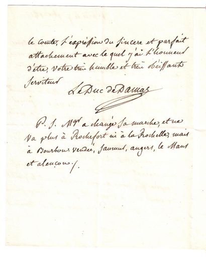 Charles César, Duc de DAMAS D’ANTIGNY (1758...