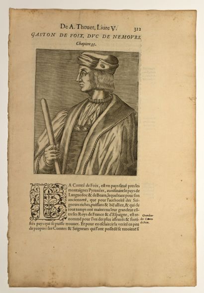  Gaston de FOIX, Duc de NEMOURS, Comte d’Étampes et Vicomte de Narbonne (Mazères/...