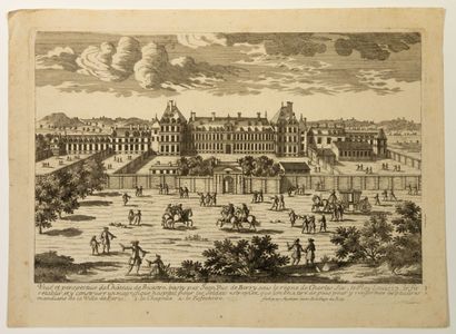 null VAL-DE-MARNE. Castle of KREMLIN-BICÊTRE. View and perspective of the Castle...
