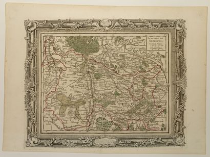 Carte de 1762 : « Élection de NEMOURS. »...
