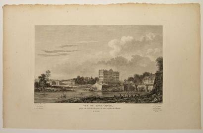 null VAL D'OISE. "View of L'ISLE-ADAM, taken from the bottom of the terraces of the...