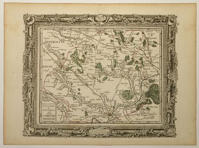 Carte de 1762 : « Élection de PONTOISE. »...