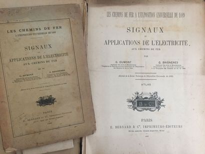 null [CHEMINS de FER] Les Chemins de fer à l'Exposition Universelle de 1889. Dumont...