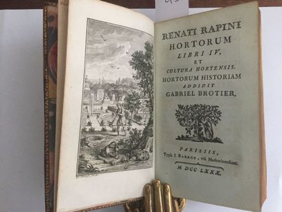 null JARDINS - RAPINI (R.): Renati Rapini Hortorum libri IV, et cultura hortensis....