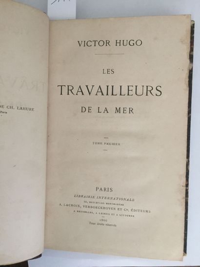 null HUGO (V.): Les Travailleurs de la mer. Lacroix, Verboeckhovenn et Cie, 1866....