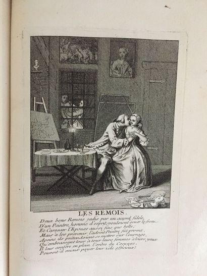 null COCHIN : Sujets tirés des Contes de La Fontaine et de Molière, dessinés et gravés...