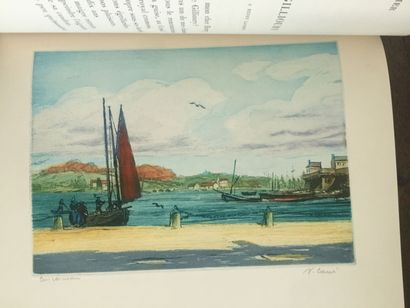 null RICHEPIN (Jean): La Mer. Dreyfous, 1886. In-4 demi-chagrin rouge à bandes, dos...