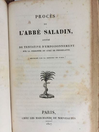 null [RESTAURATION] Réunion factice de 17 textes reliés en 1 vol. in-8 (reliure très...