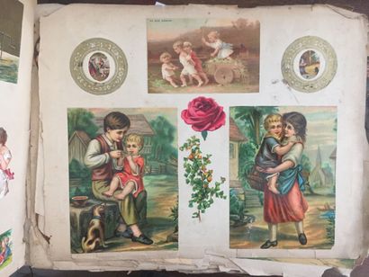 null ADVERTISING CHROMOLITHOGRAPHIES: Important collection of about 460 images printed...