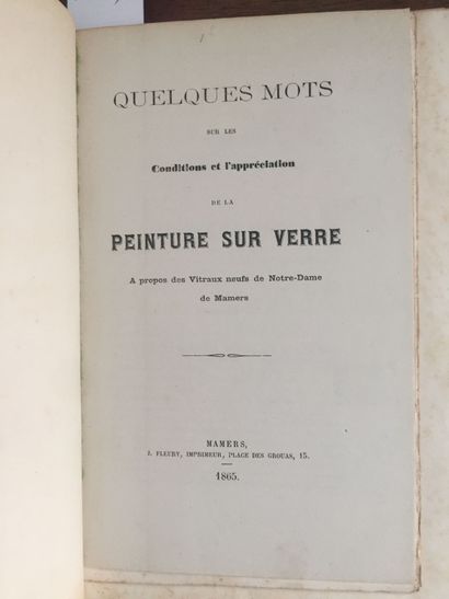 null SARTHE - La FERTE BERNARD: Réunion de 5 plaquettes en 1 volume in-8 demi-toile...