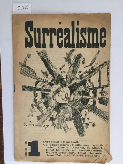null REVUE - Surréalisme. Octobre 1924. Fascicule in-8 de 14 pages, dos agrafé, composition...